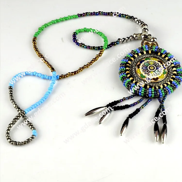 bohemian collar bohemian necklace applique pendants