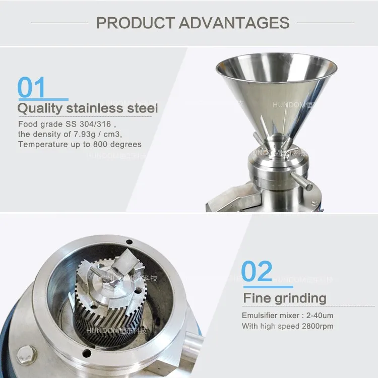 Cocoa Bean Grinding Machine /food Grinding Machine/peanut Butter,Tahini Grinder Colloid Mill