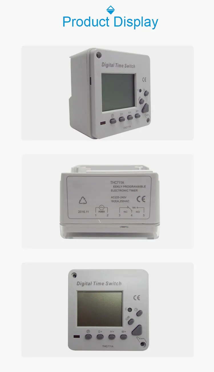 Chen Thc711a Big Lcd Display Timer Switch 220v Programmable Digital