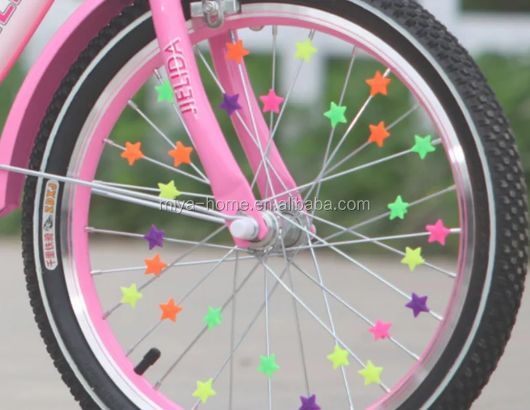 colored bicycle spokes