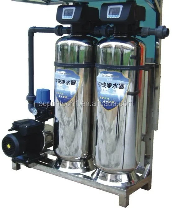A complete set of stainless steel sand and carbon filter