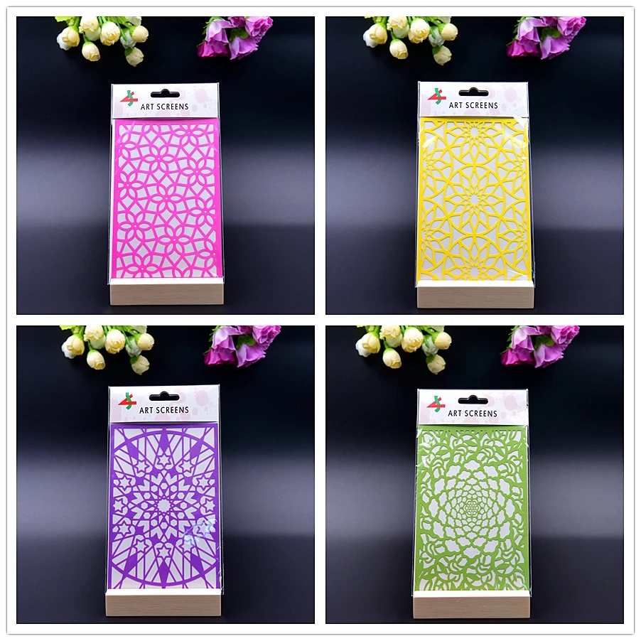 Resin Material Adhesive Stencils With Gum Support Custom Silk Screen