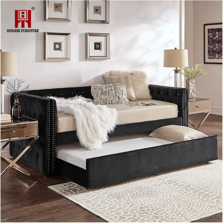 Dingzhi Beige Linen With Pull Button Sofa Bed Daybed Buy Adult Day