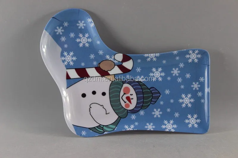Hot Sale Melamine Boot Shape Dessert Plate And Dish For 2016