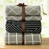SZPLH Wholesale rhombus/triangle/square pattern knitted throw blanket