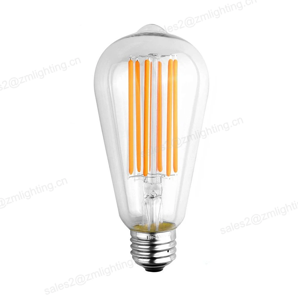 Decorative led vintage light bulb st18 edison style antique bulb with filament
