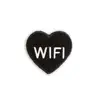 Iron On Patches for Jackets Black WiFi. Cute Sew On Denim Patches for Jeans