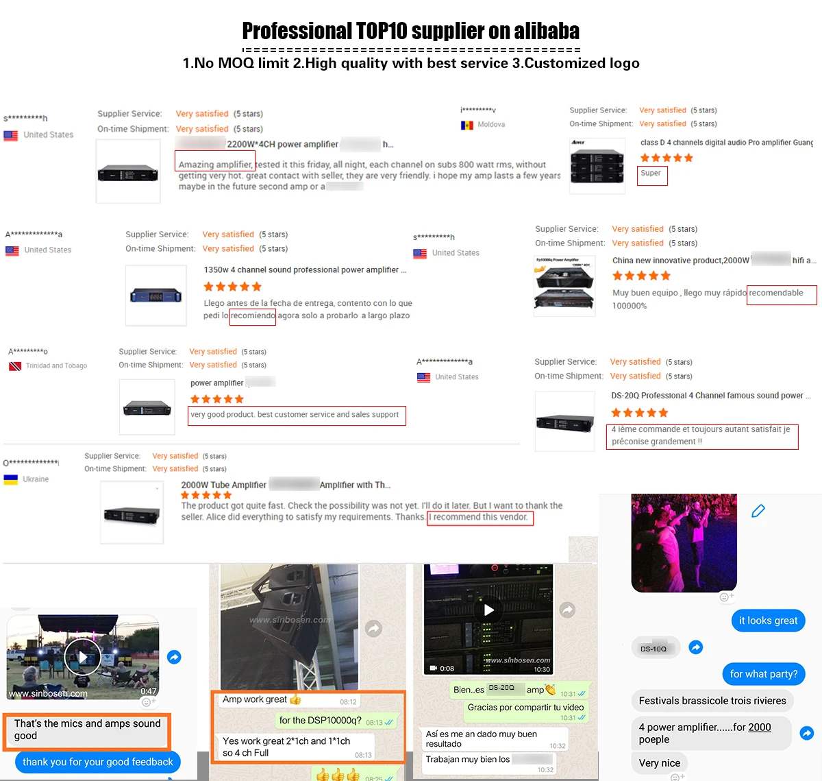 Sinbosen DS-14K 2 channel pa stereo amp audio power sound system 14000 watt amplifier