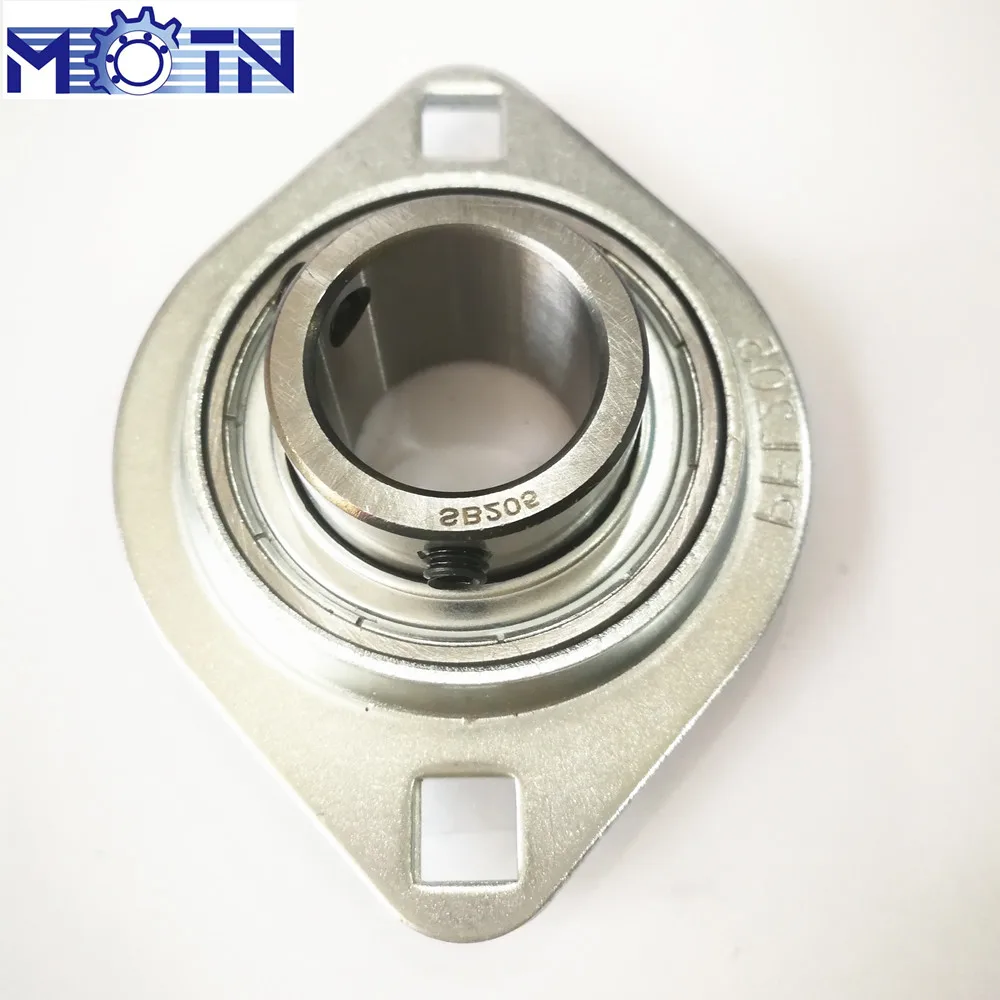 SBPFL201-8 Pressed Steel Housing Unit 2-Bolt Flanges Ball Bearings