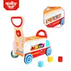 Baby Brain Development Play Toy Wooden Multi-function Walker