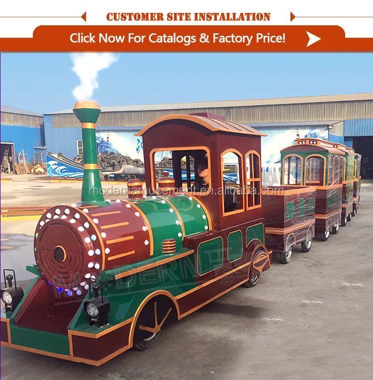 backyard amusement adult rides tourist trackless train for sale