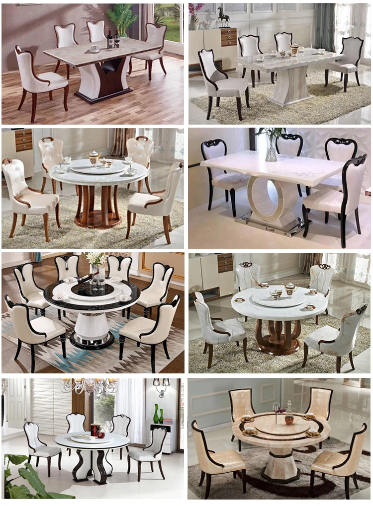 Home Furniture 130 Cm Marble Dining Tabletop Otobi Dining Table With