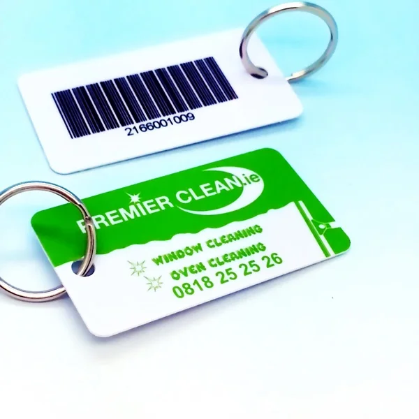 plastic card key rings