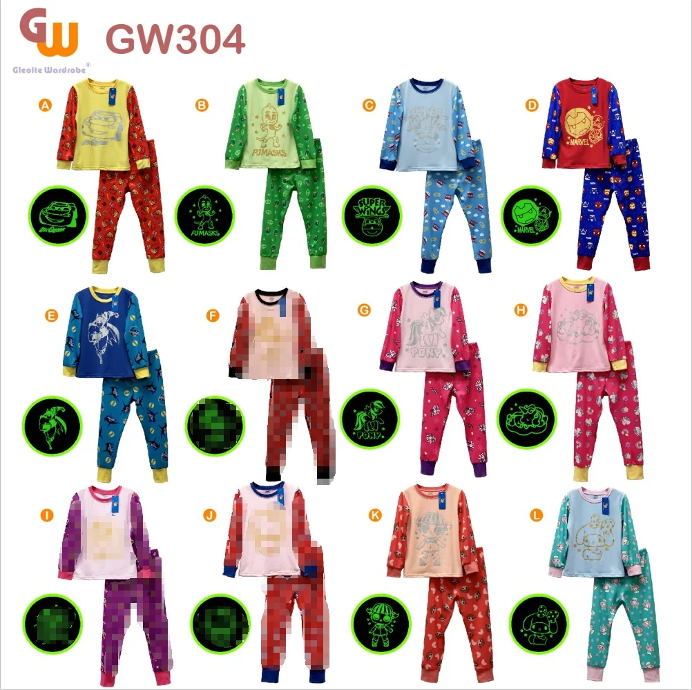 Wholesale Kids Cotton Bulk Fall Pajamas Kids Homewear For Winter And