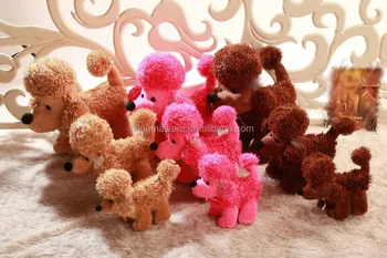 red poodle stuffed animal