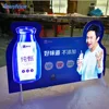 Indoor famous brand display tool flashing effect dynamic light box Led animation light box