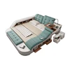 French style fabric multi-function massage bed