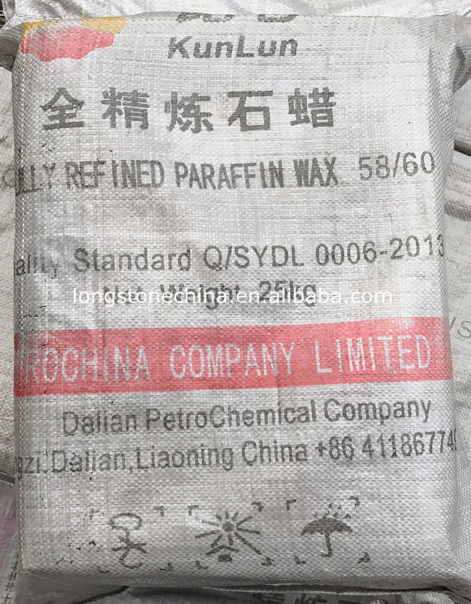 Fully Refined Paraffin Wax 56-58 Deg.c Dalian Kunlun Brand Petrochina ...