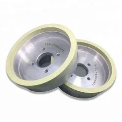 Ceramic bond diamond bruting wheel