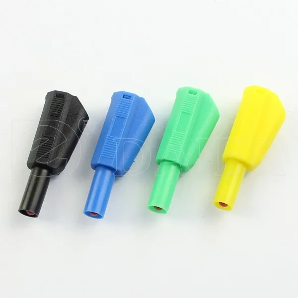 Colorful Safety High Voltage Brass Banana Connector Banana Plug 4mm