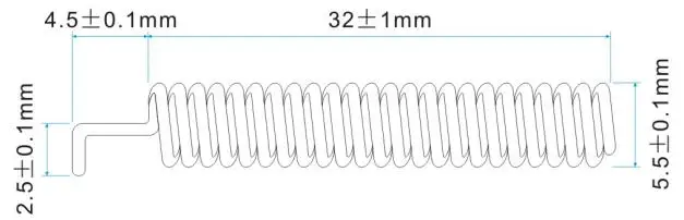 Спиральная антенна на 433 мгц