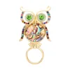 Wholesale abalone shell owl shape magnetic eyeglass holder