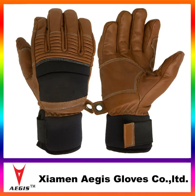 mens brown leather winter gloves