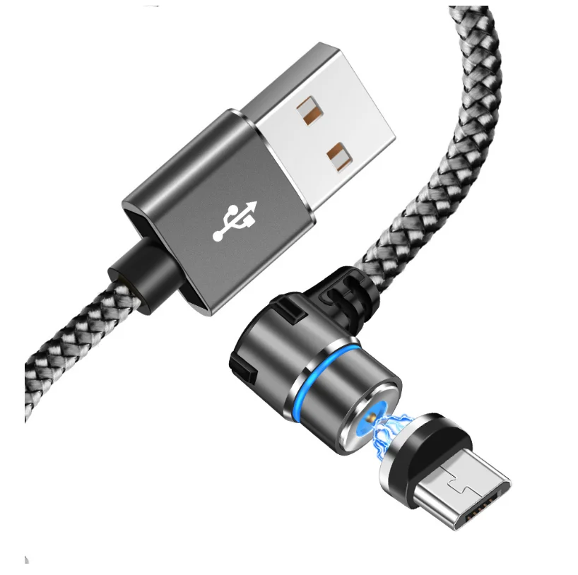 2.4A 3 in 1Magnetic Charge Cable 1M TYPE C Micro USB Cable For iPhone XR XS Max X Magnet