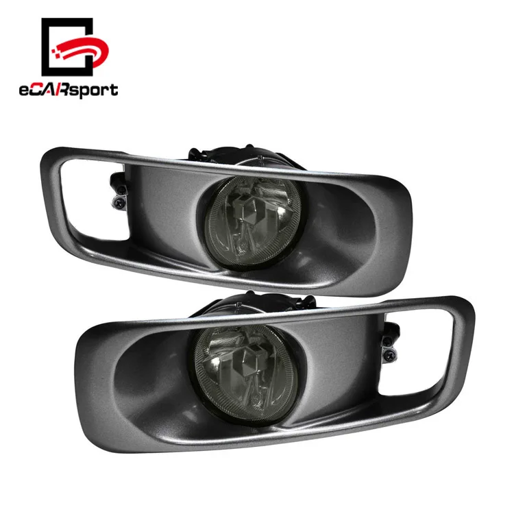 Ecarsport Fog Lights For Civic 9900 Smoked Lens Front Driving Fog Lamp