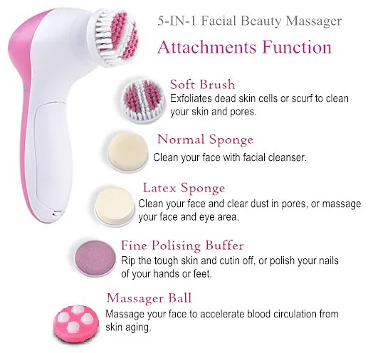 Multifunction Face Beauty Facial Massager Electric Battery Skin Cleansing Facial Brush Buy Facial Cleansing Brush Electric Facial Mask Brush Spin Brush Facial Product On Alibaba Com