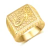 Hot Middle Eastern Muslim Allah Ring Large Stock Dubai Gold Plated Ring