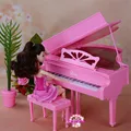 Miniature Furniture Piano for Barbie Doll House Pretend Play Toys for Girl Free Shipping