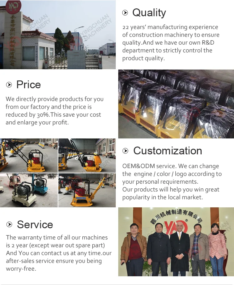 Road Construction Equipment Soil Tamper Hand Compactor Tool