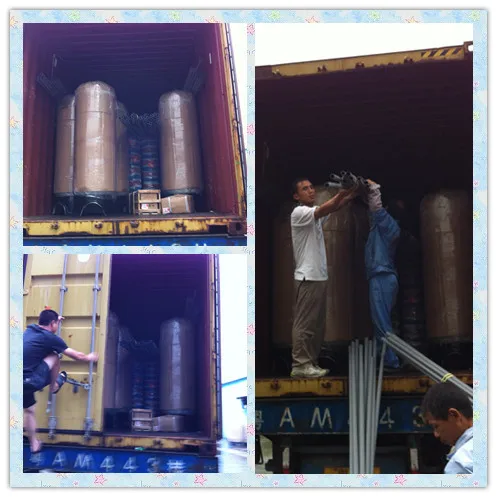 large scale industrial fiber glass tank for quartz sand filter and carbon filter
