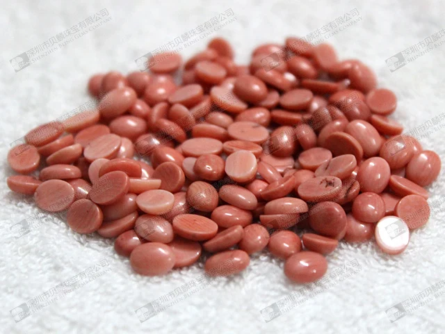 Salmon coral cabochon 6x10mm for sale  (2).jpg