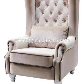 High Back Chesterfield Sofa Fabric Curved Vintage Style High Back Chesterfield Sofa