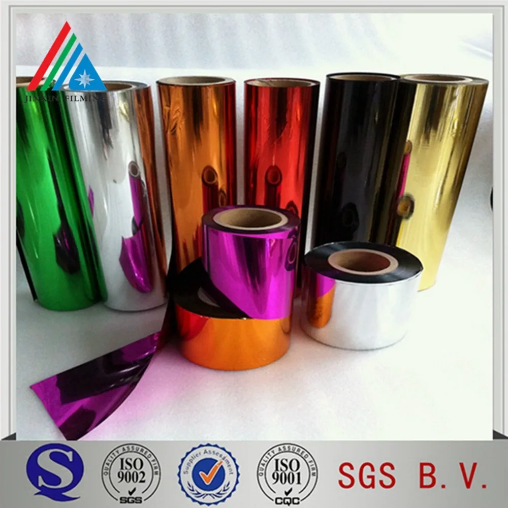 Color Coated Metallized Pet Film For Glitter Powder - Buy Color Coated ...