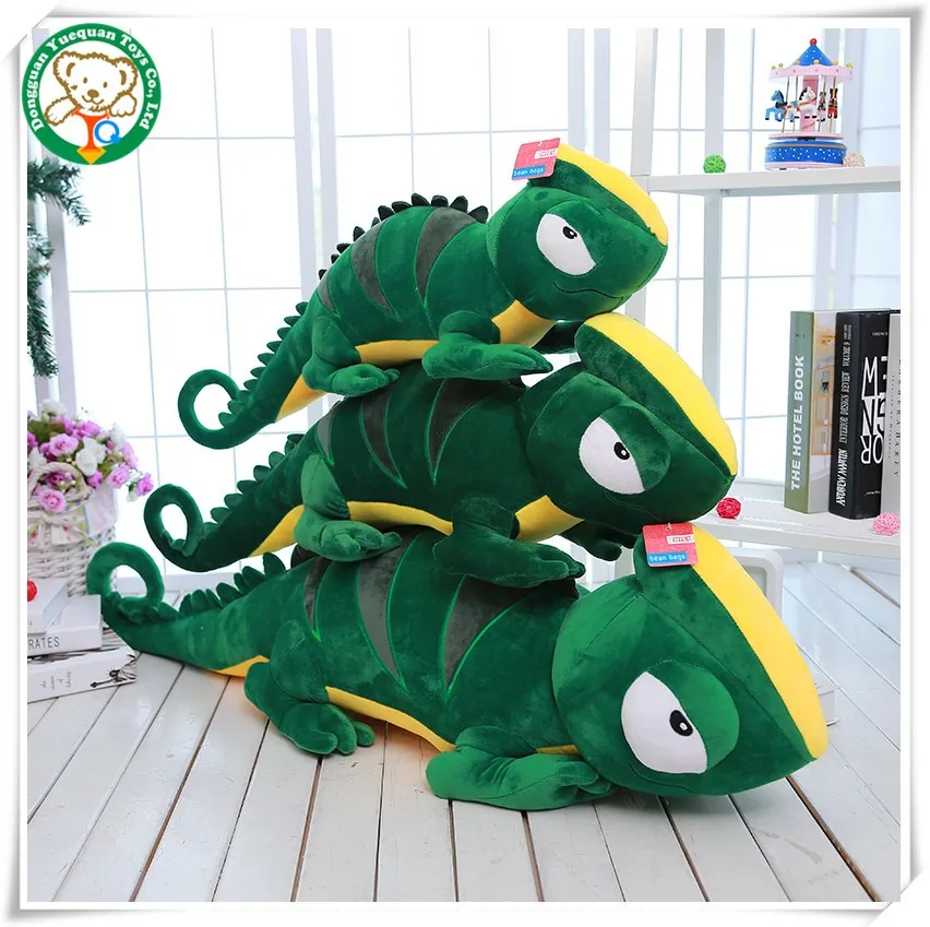green iguana plush toy stuff toy for kids