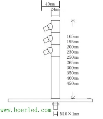 40CM HEIGHT 3W LED JEWELRY DISPLAY LIGHTING