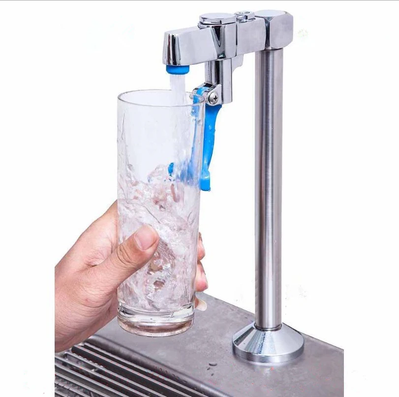 Pedestal Push Back Single Glass Filler And Bar Faucet Service