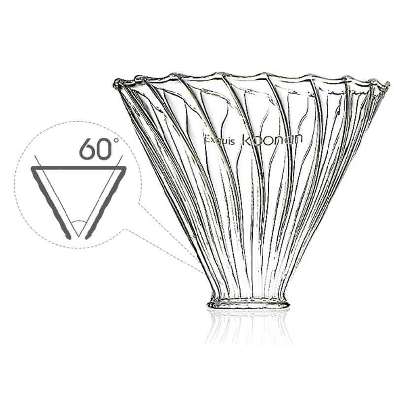 Drip Coffee Poured Into Coffee Dripper Reusable Filter Borosilicate