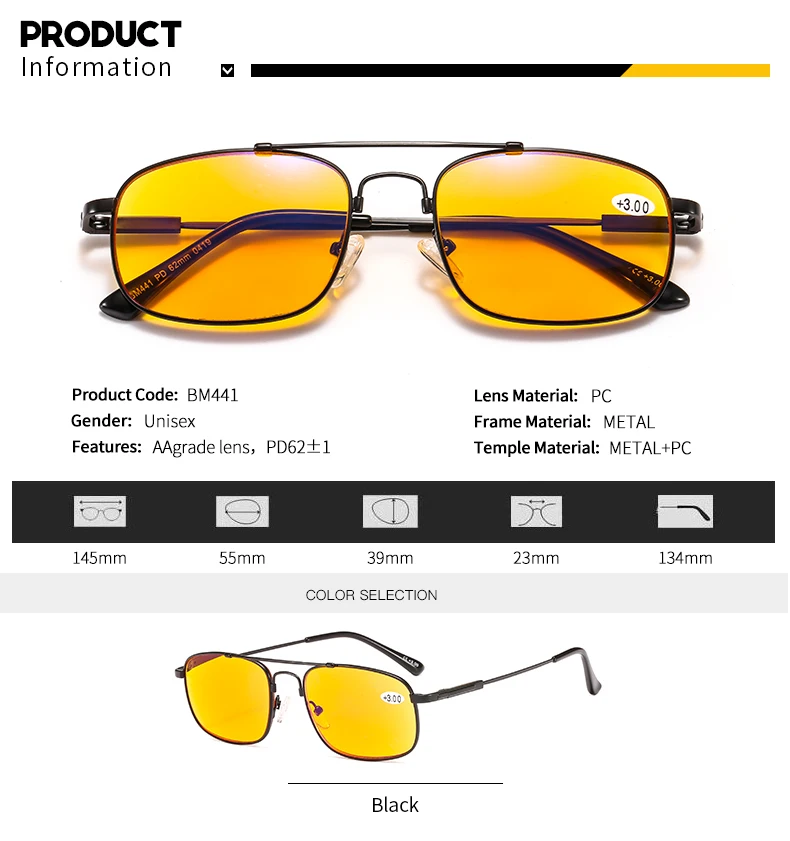 Wholesale Blue Light Blocking Glasses 90 Anti Blue Light Aviation