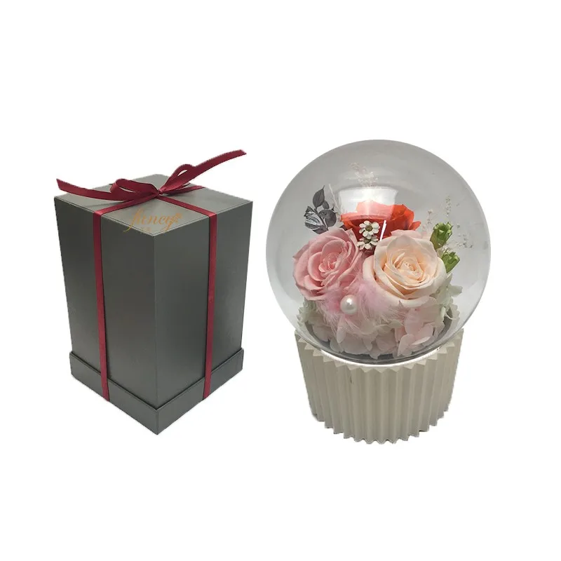 Special Gift Ideas Thanksgiving Wholesale Flower Ball Preserved Rose In
