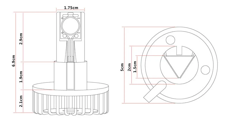 Wholesale 3 sides high lumen led headlight for motorcycle with high lumen and waterproof IP68