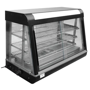 Glass Display Showcase Hot Food Display Cabinets Warming