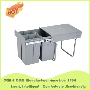 Drawer Waste Bin Kitchen Cabinets Accessories Waste Bin Under