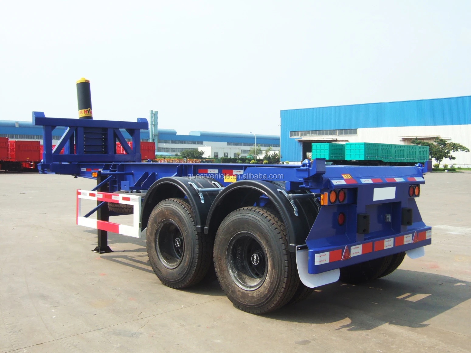 吨集装箱翻斗半挂车菲律宾 - buy 集装箱翻斗,集装箱翻斗拖车,集装箱