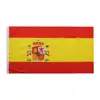 Hot Selling 3x5ft Large Digital Printing Polyester National Spain Flag