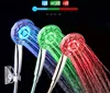 Amazon Hot sell LED Temperature controlled color change hand shower head