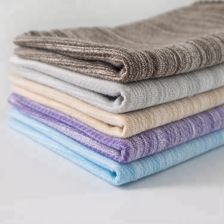 Solid 100 Cotton Loop Back Terry Knit Cloth Fabric For Casual Garment